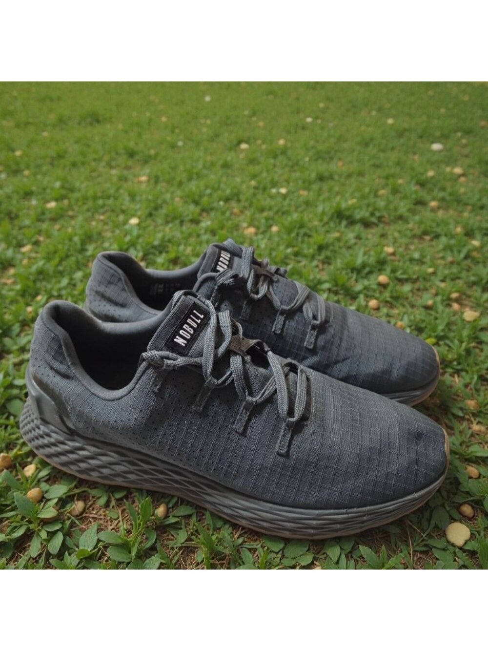 NOBULL Allday 365 Ripstop Sneakers Grey Gum Sole Men's 10.5 / Women's 12